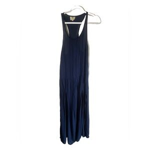 KOCH Sleeveless Tank Maxi Dress in Dark Blue Size S